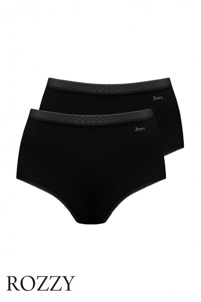 Трусы макси хлопковые Janira Esencial 31641 черный (уп.2шт.)