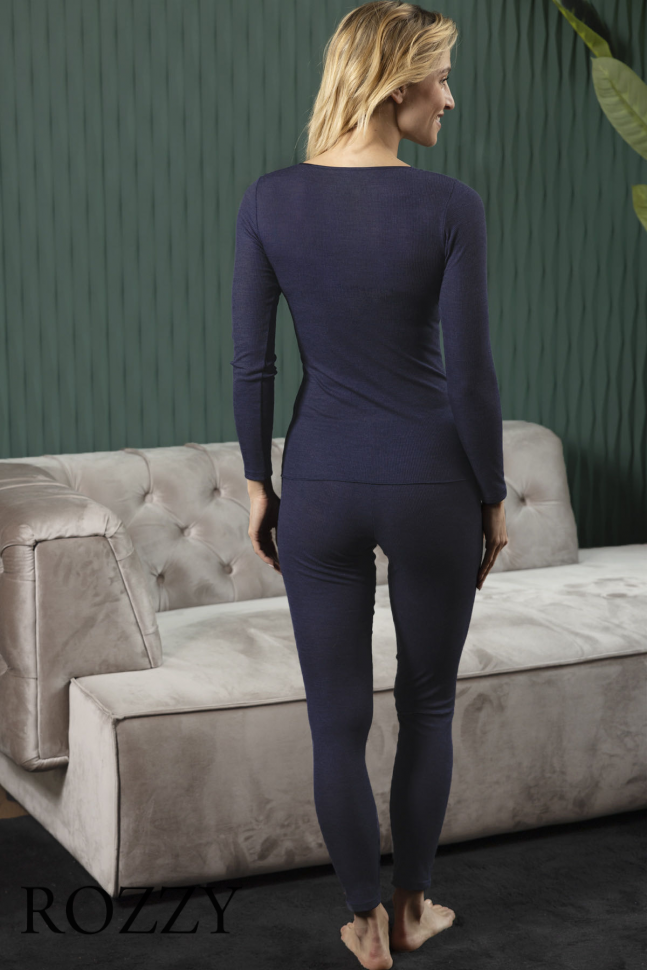 Легинсы шерстяные Nina Von C Wool Silk 29260111 синий