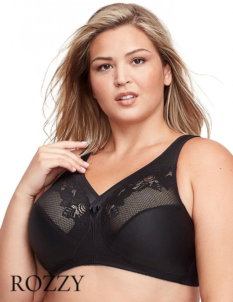 Бюстгальтер минимайзер без косточек Glamorise GI1003 черный