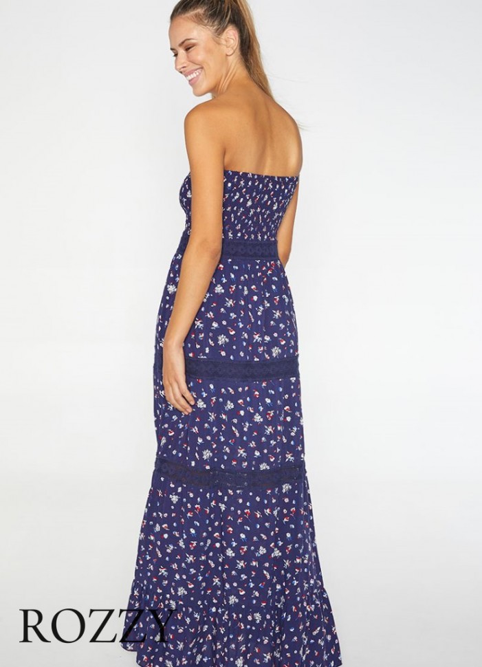 Платье пляжное вискозное Ysabel Mora 85599 синий