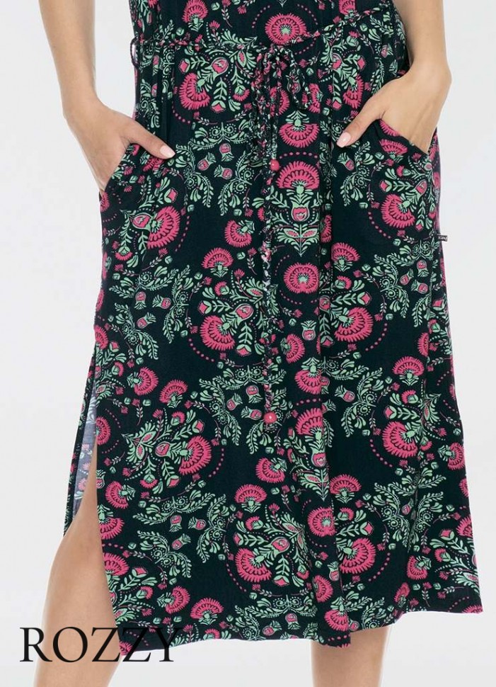 Платье домашнее вискозное Key LHD 546 19 синий