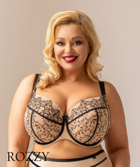 Бюстгальтер фулл-кап Kris Line Oriental бежево-черный