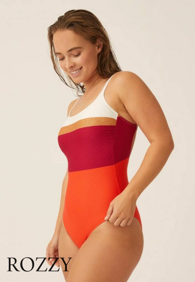 Купальник слитный Naturana 73429 красный/мультицвет Ф