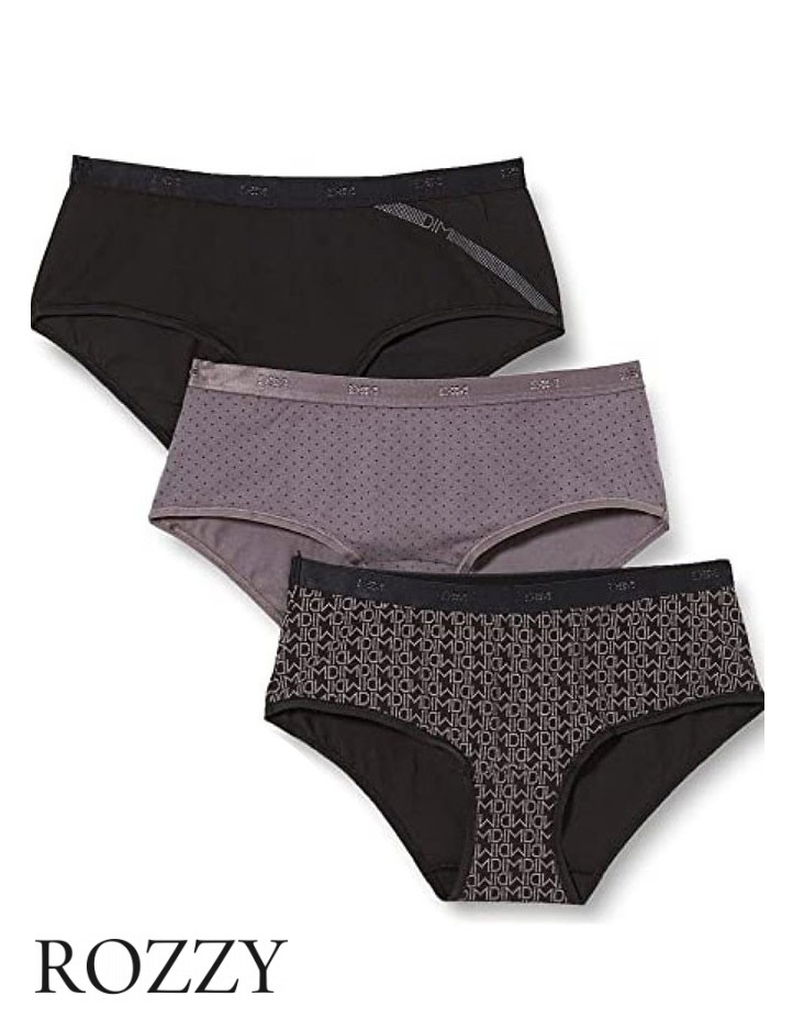 Трусы шорты хлопковые DIM Les Pockets Cotton 4C20 логотип (уп.3шт.)