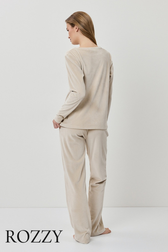Костюм домашний Aruelle Nadia Set бежевый