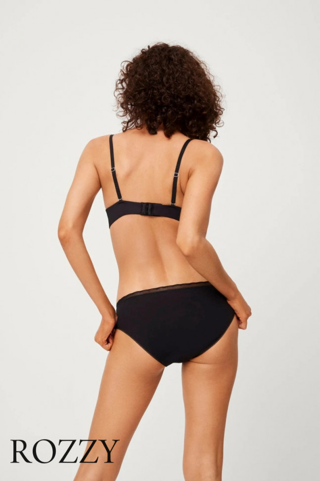 Трусы слипы хлопковые Ysabel Mora 19535 черный