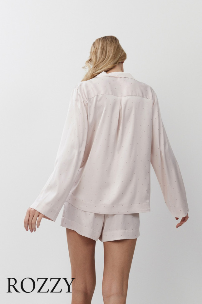 Пижама атласная Aruelle Gilian светло-розовый