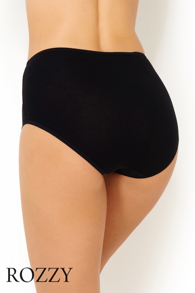 Трусы макси хлопковые Janira Charm Cotton 32138 черный 