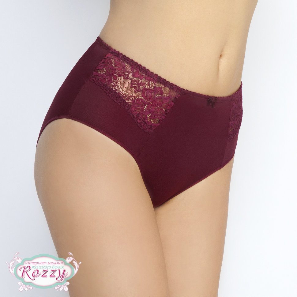 Трусы классика Senselle by Felina Summer Rose Lace 22018 бургундское вино
