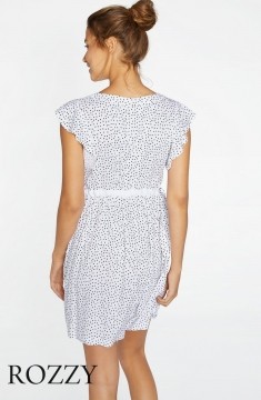 Платье пляжное вискозное Ysabel Mora 85717 белый/горох
