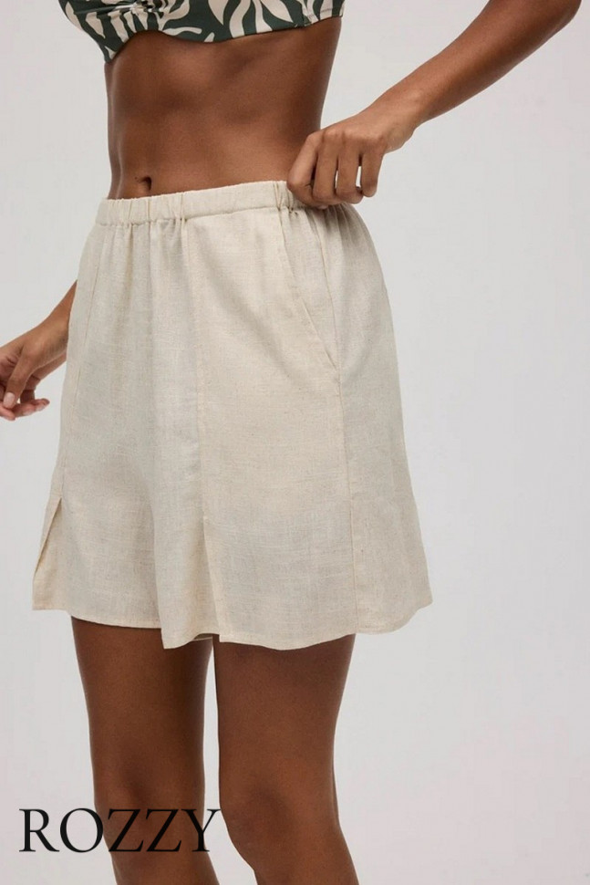 Шорты пляжные вискозные Ysabel Mora 86169 бежевый