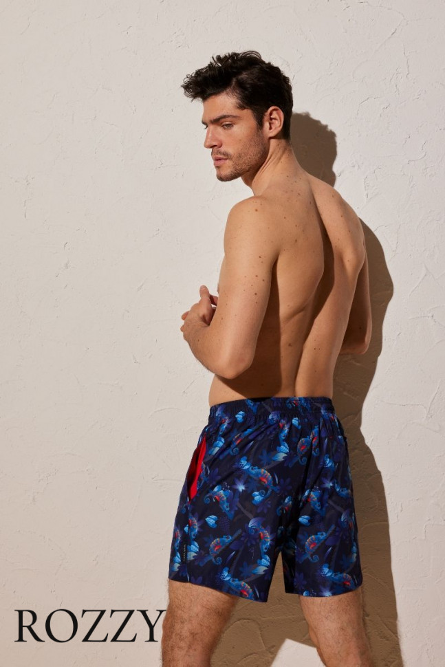 Шорты купальные мужские Ysabel Mora 90115 темно-синий/красный