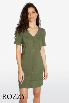 Платье пляжное вискозное Ysabel Mora 85784 хаки