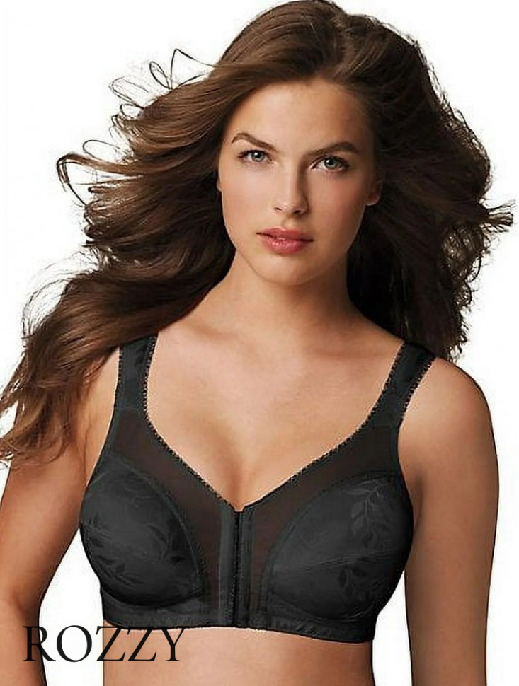 Бюстгальтер спереди застежка без косточек Playtex 4695 черный