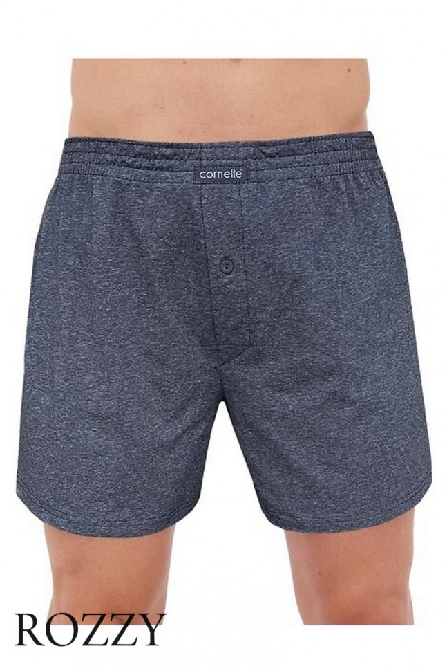 Трусы боксеры мужские Cornette Comfort 945 темно-синий/графитовый (уп.3шт.)