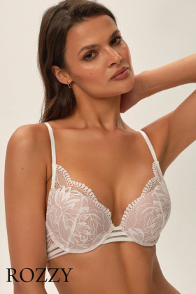 Бюстгальтер планж пуш-ап Esotiq Outline/01X 41786 белый