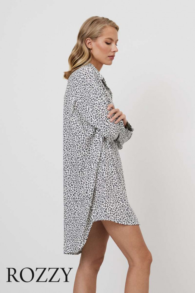 Сорочка вискозная Aruelle Bella серый