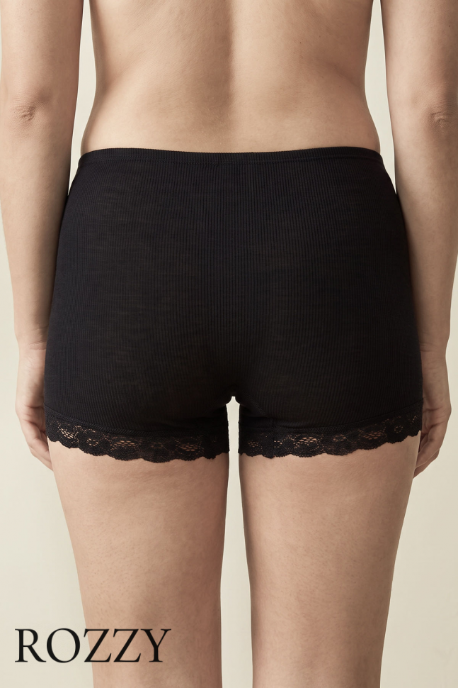 Трусы шорты шерстяные Nina von C Wool Silk 29120846 черный   