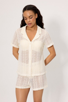 Рубашка пляжная Ysabel Mora Cream 86283 кремовый 