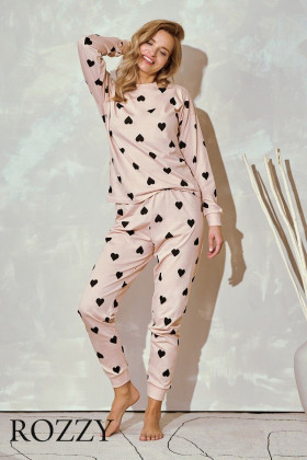 Пижама хлопковая Taro Hannah 3206 светло-розовый/черный