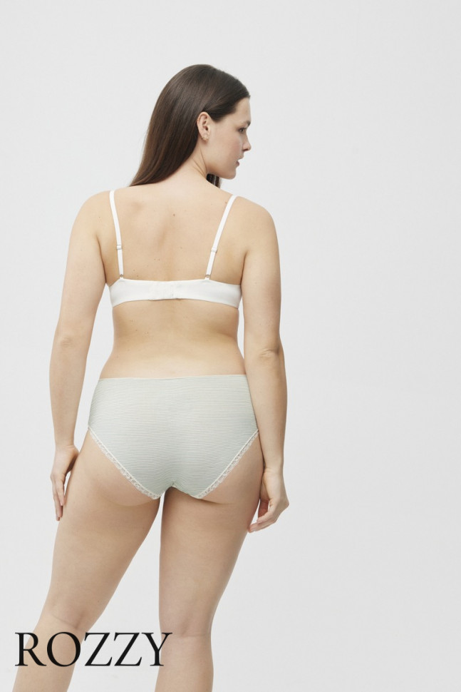 Трусы классика хлопковые Ysabel Mora 19406 светло-голубой/экрю (уп.2шт.)