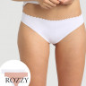 Трусы стринги обрезные хлопковые Dim Bodi Touch Cotton 0A6M телесный/белый (уп.2шт.)