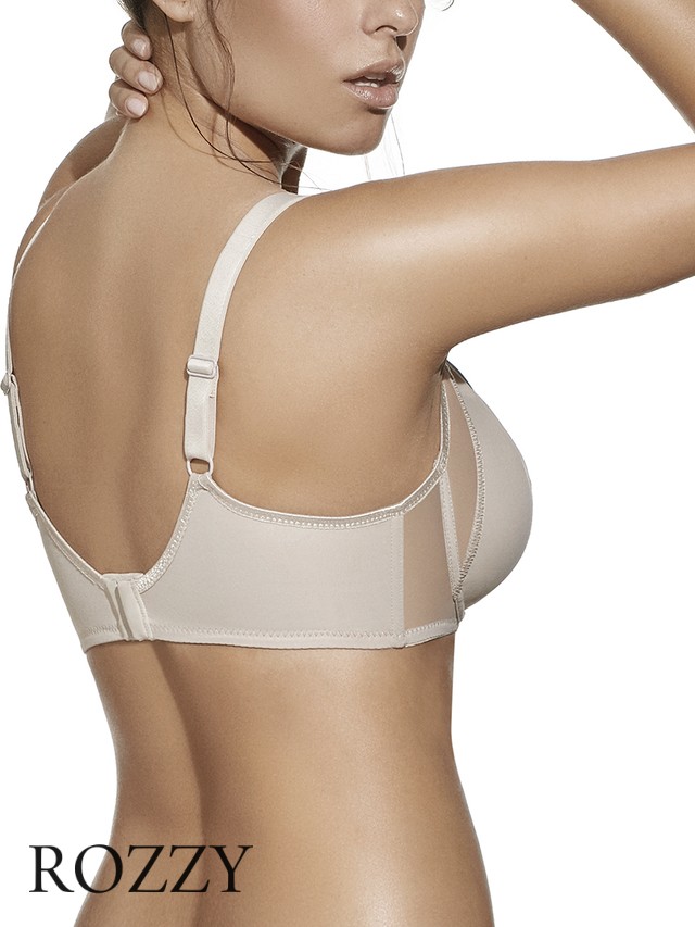 Бюстгальтер минимайзер Selene Renata серо-бежевый