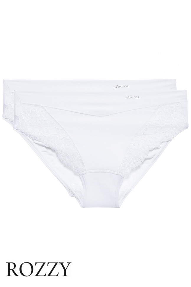 Трусы слипы хлопковые Janira Esencial 31397 белый (уп.2шт.)