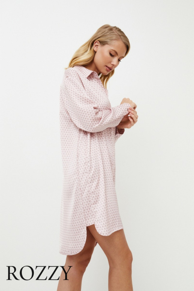 Сорочка атласная Aruelle Aurelia светло-розовый