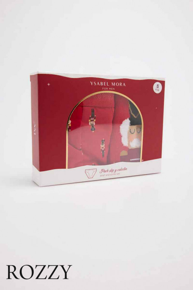 Набор трусы шорты мужские + носки Ysabel Mora 20433 красный