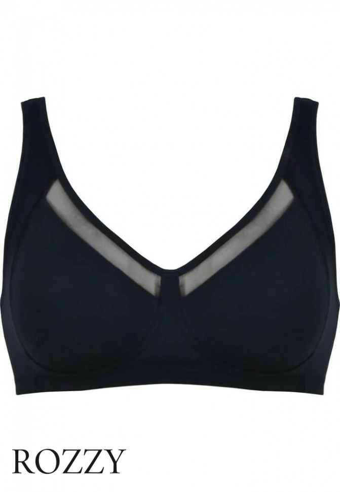 Бюстгальтер без косточек Naturana 5504 черный К