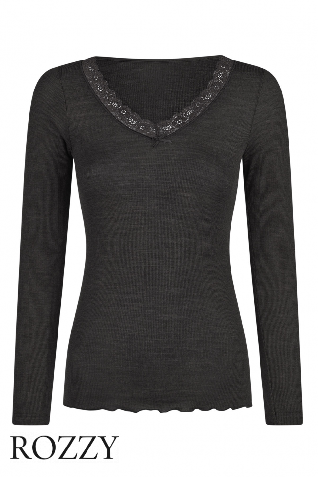 Фуфайка шерстяная Nina Von C Wool Silk 29470846 черный