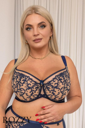 Бюстгальтер балконет Kris Line Mystery темно-синий