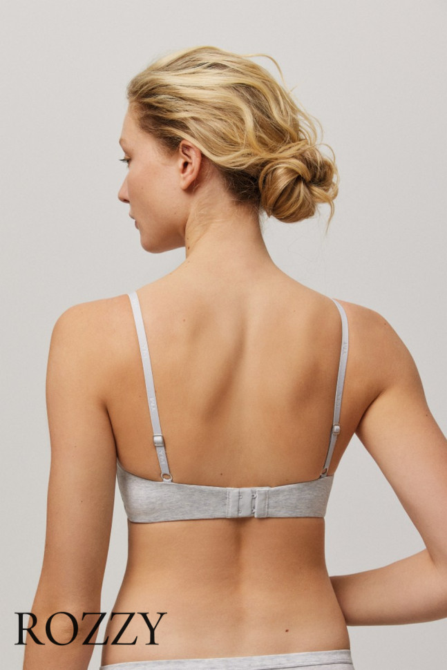 Бюстгальтер хлопковый Ysabel Mora 10044 светло-серый