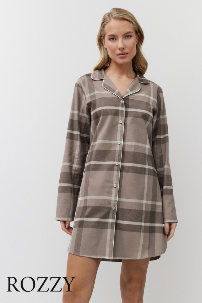 Сорочка хлопковая Aruelle Elody мокка