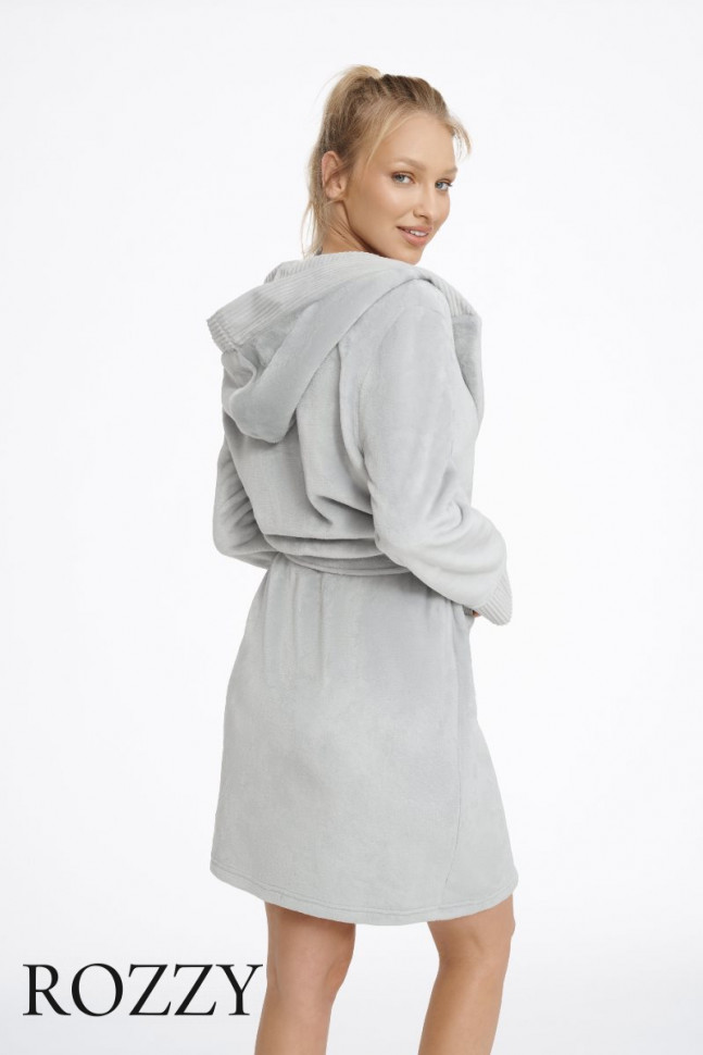 Халат флисовый Esotiq Cairo 41152 серый