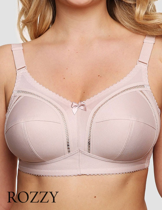 Бюстгальтер без косточек Senselle by Felina Vintage Classic 11007 серебристый пион