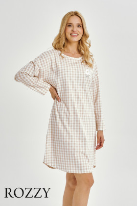 Сорочка хлопковая Taro Vera 3437 светло-бежевый