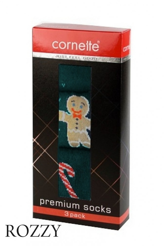 Носки мужские Cornette Premium 3-pak A57 зеленый (уп.3шт.)