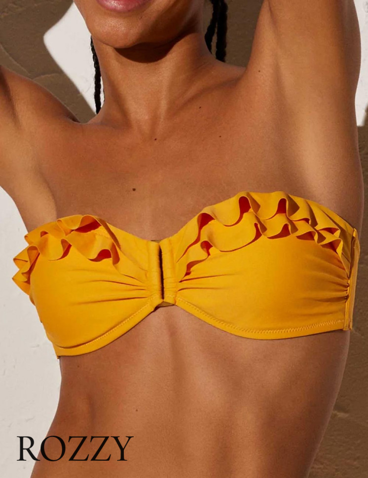 Бюстгальтер купальный бандо Ysabel Mora 82177 жёлтый