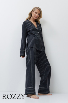 Пижама фланелевая Aruelle Casey графитовый