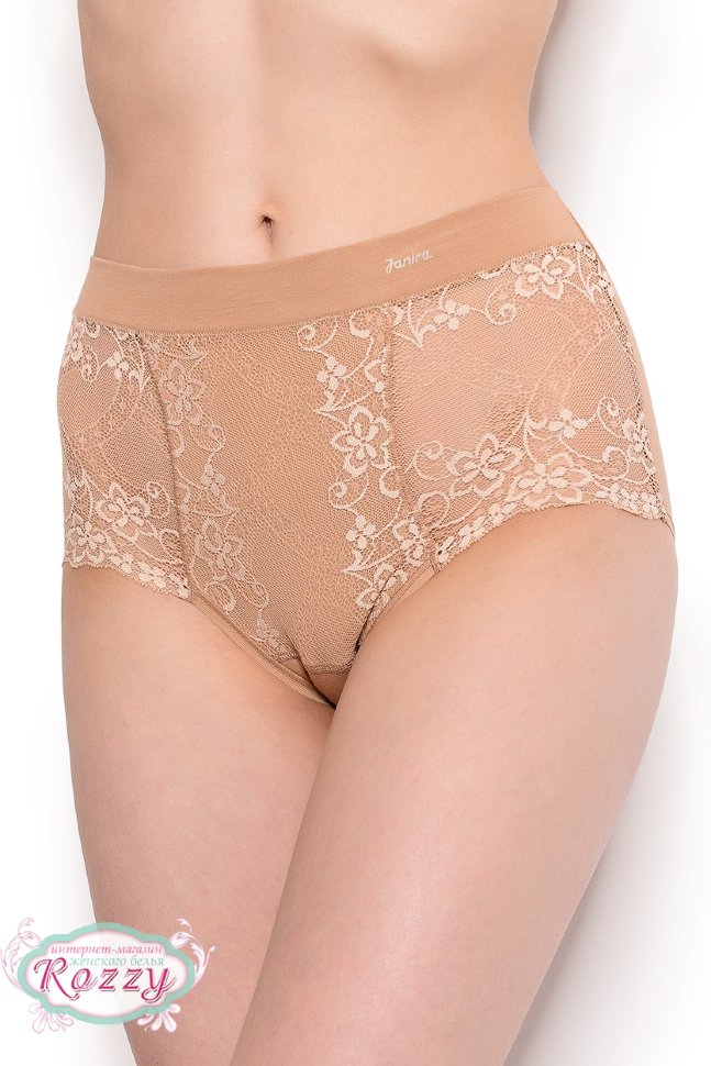 Трусы макси хлопковые Janira 31690 белый, ванильный, песочный, черный