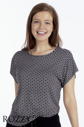 Футболка домашняя Nina Von C 16460348 черный/белый