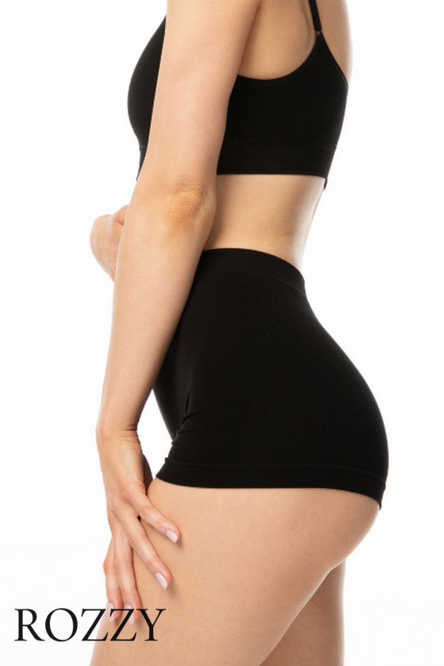 Трусы шорты бесшовные Julimex Bamboo Boyshort черный