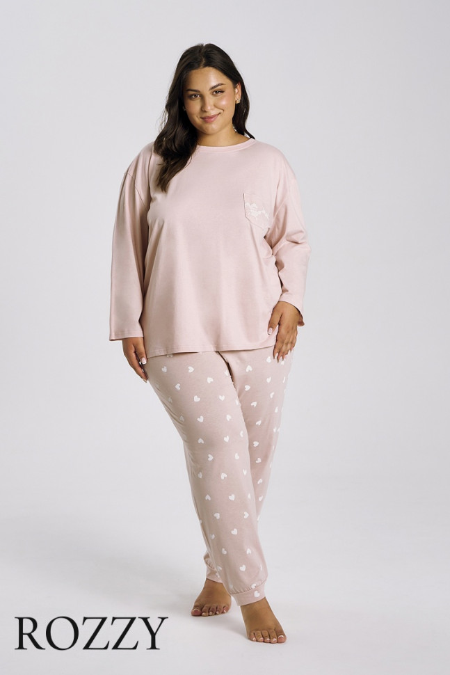 Пижама хлопковая Taro Nori Maxi 3442/3468 розовый