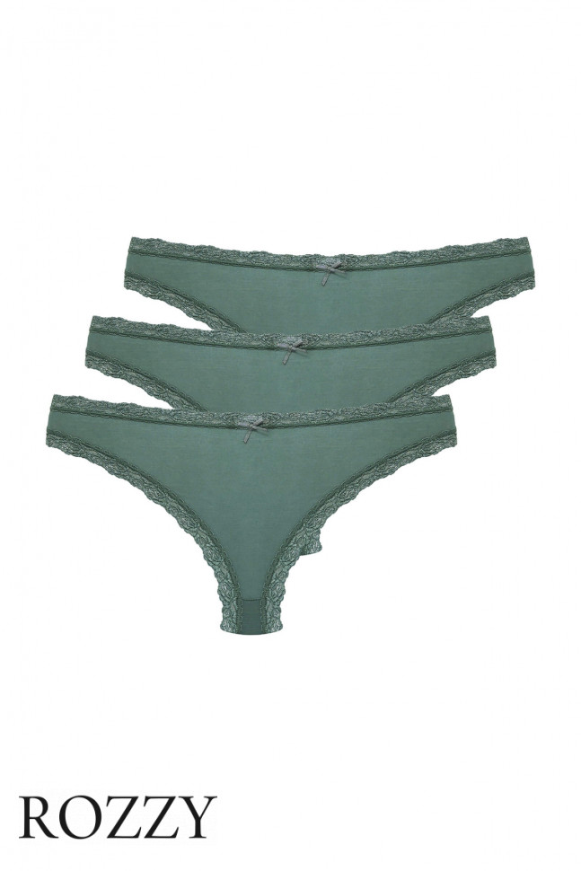 Трусы слипы Nina Von C Cosy 162058499 зеленый (уп.3шт.) 