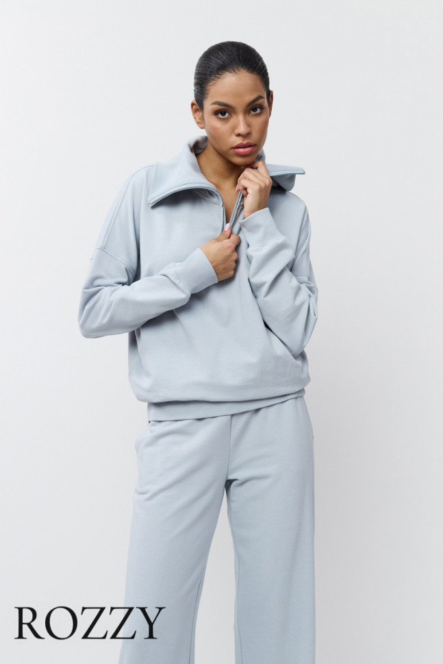 Костюм домашний Aruelle Brisa Set серо-голубой