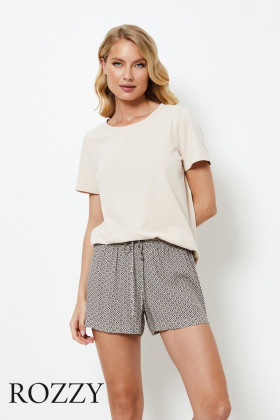 Пижама с шортами Aruelle Jade бежевый