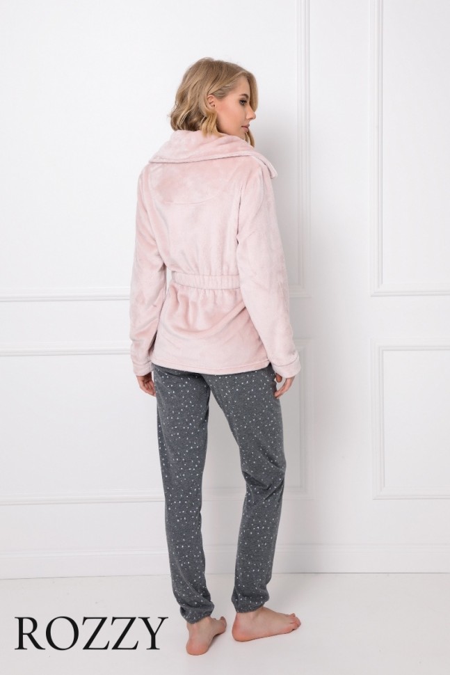 Кофта домашняя флисовая Aruelle Eve Dusty Pink розовый