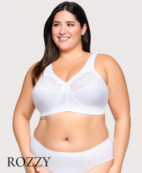 Бюстгальтер без косточек хлопковый Glamorise GI1001 белый